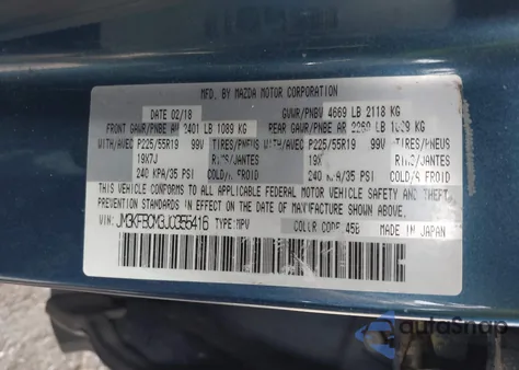 2018 Mazda Cx-5 Touring из США, поврежденный, VIN JM3KFBCM3J0355416